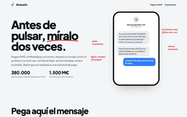 Anzuelo — concepto de diseño