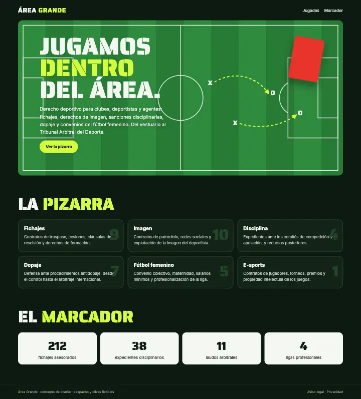 Área Grande — página completa