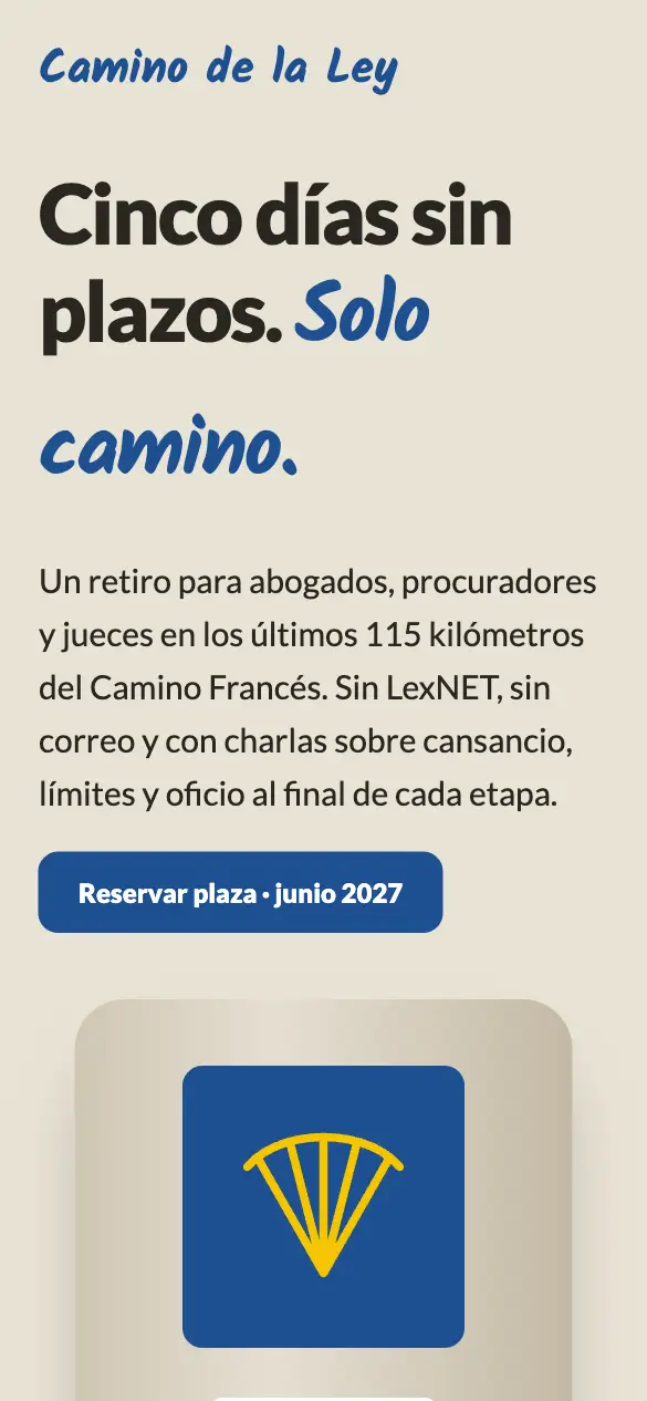 Camino de la Ley — versión móvil
