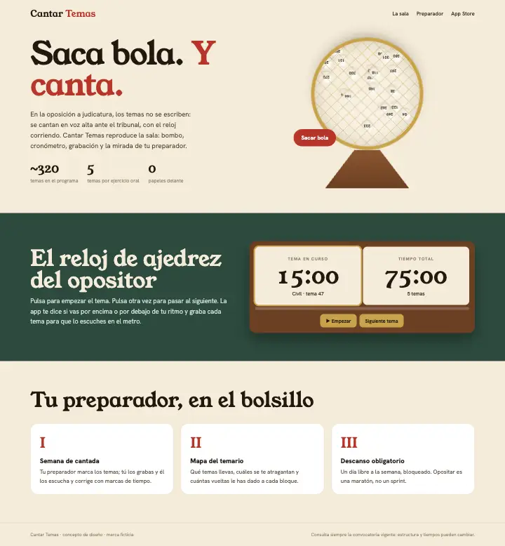 Cantar Temas — página completa