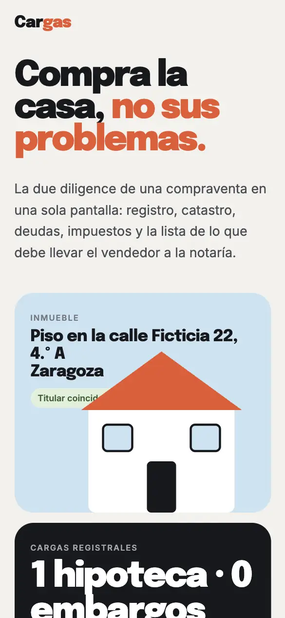 Cargas — versión móvil