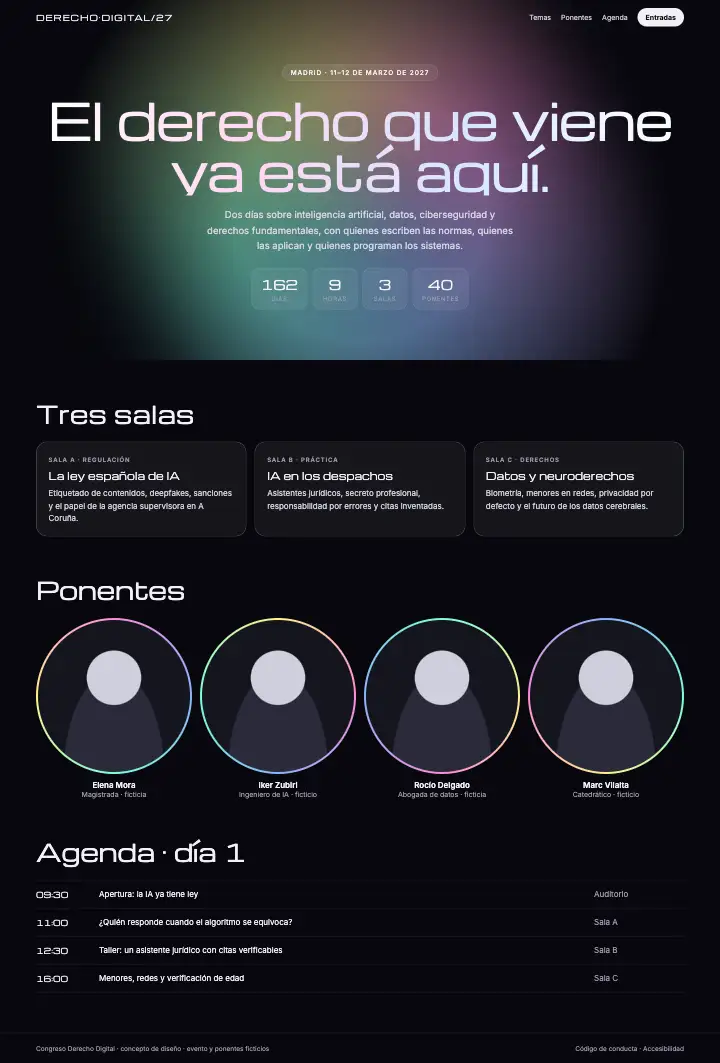 Congreso Derecho Digital — página completa