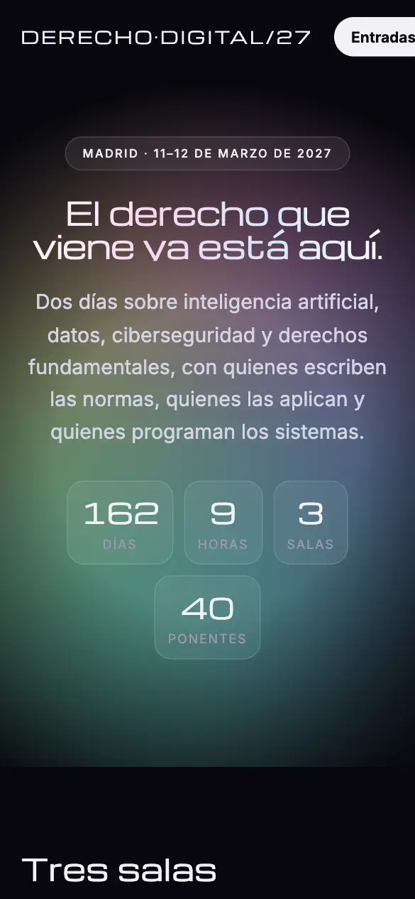 Congreso Derecho Digital — versión móvil