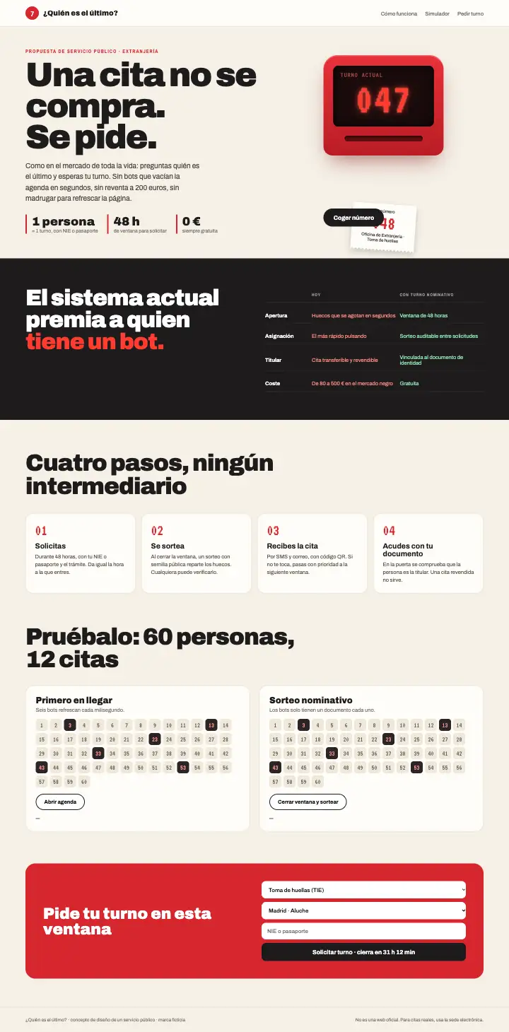 ¿Quién es el último? — página completa