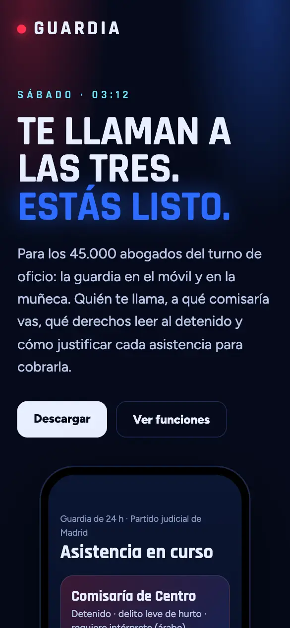 Guardia — versión móvil