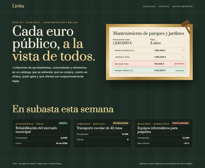Licita — página completa