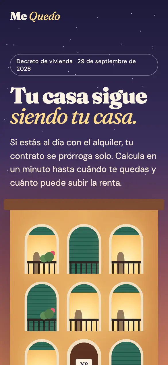 Me Quedo — versión móvil