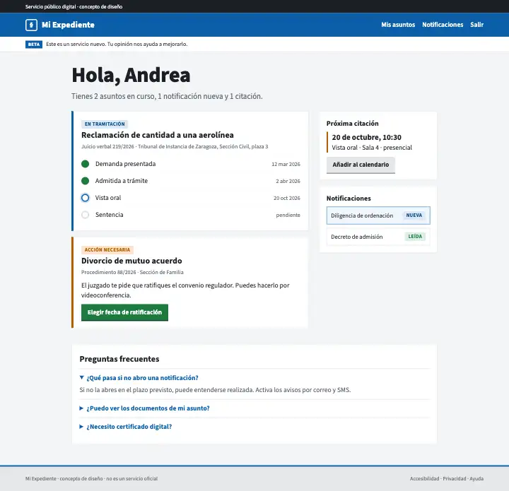 Mi Expediente — página completa