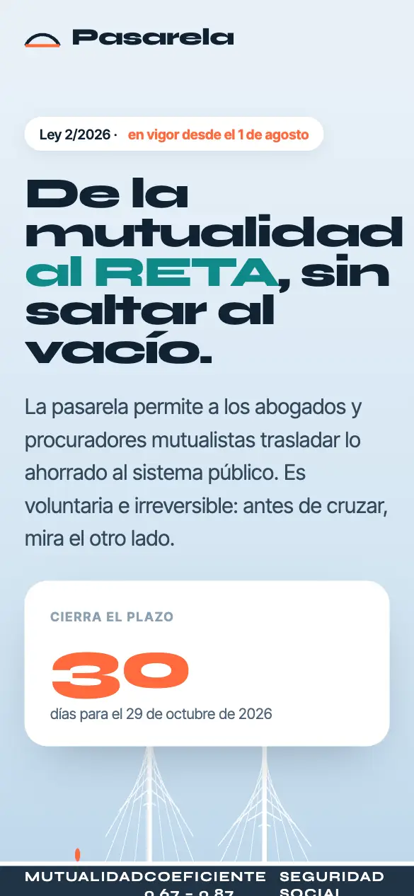 Pasarela — versión móvil