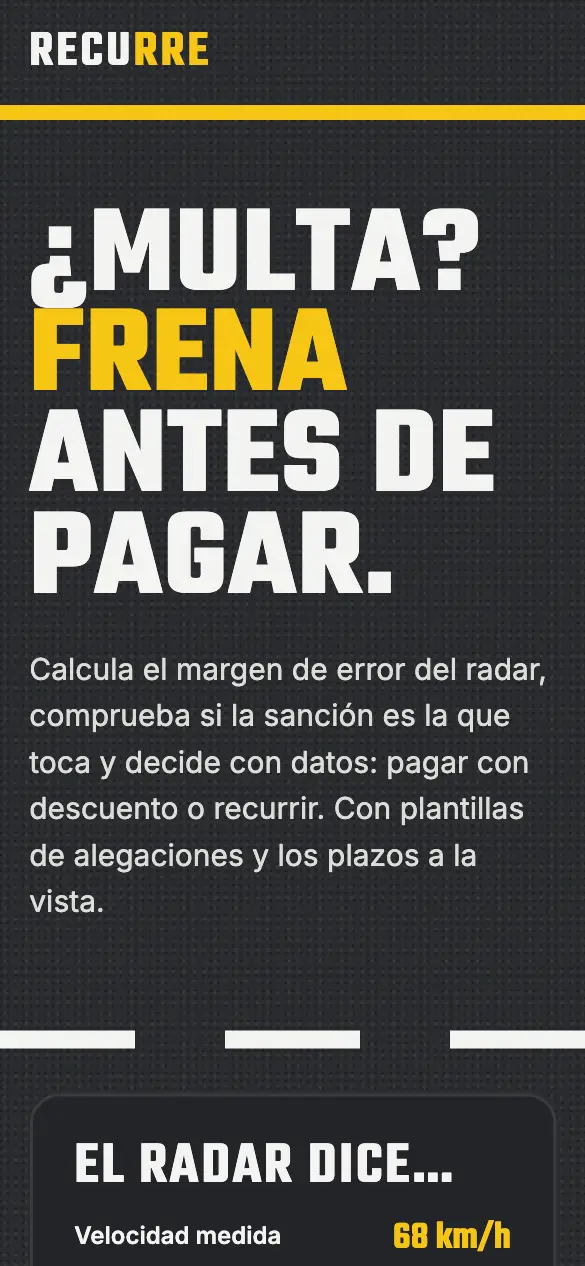 Recurre — versión móvil
