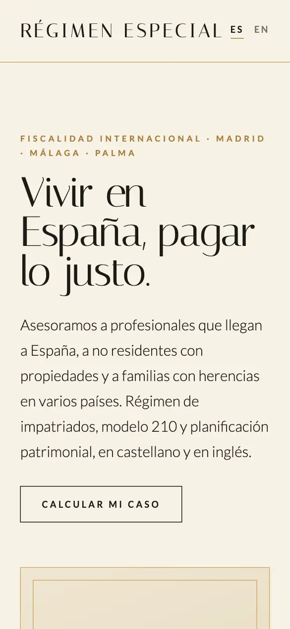 Régimen Especial — versión móvil