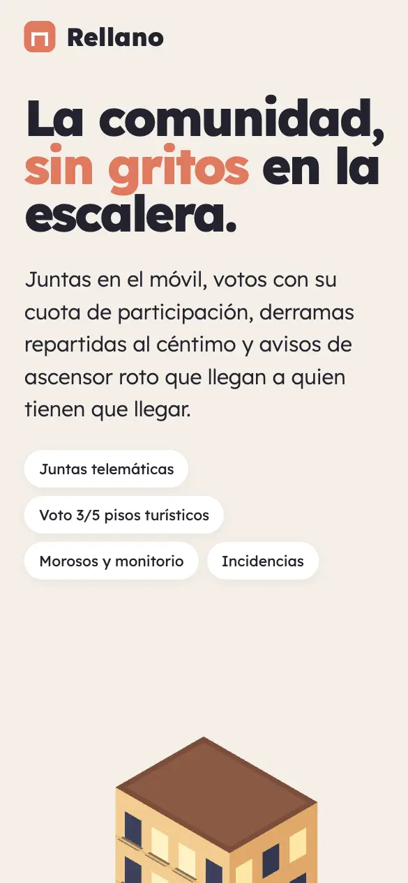 Rellano — versión móvil