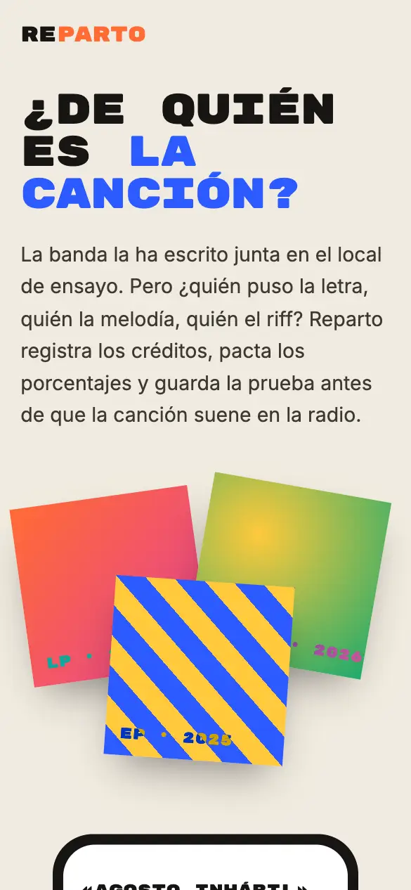 Reparto — versión móvil