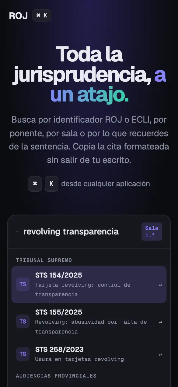 ROJ — versión móvil