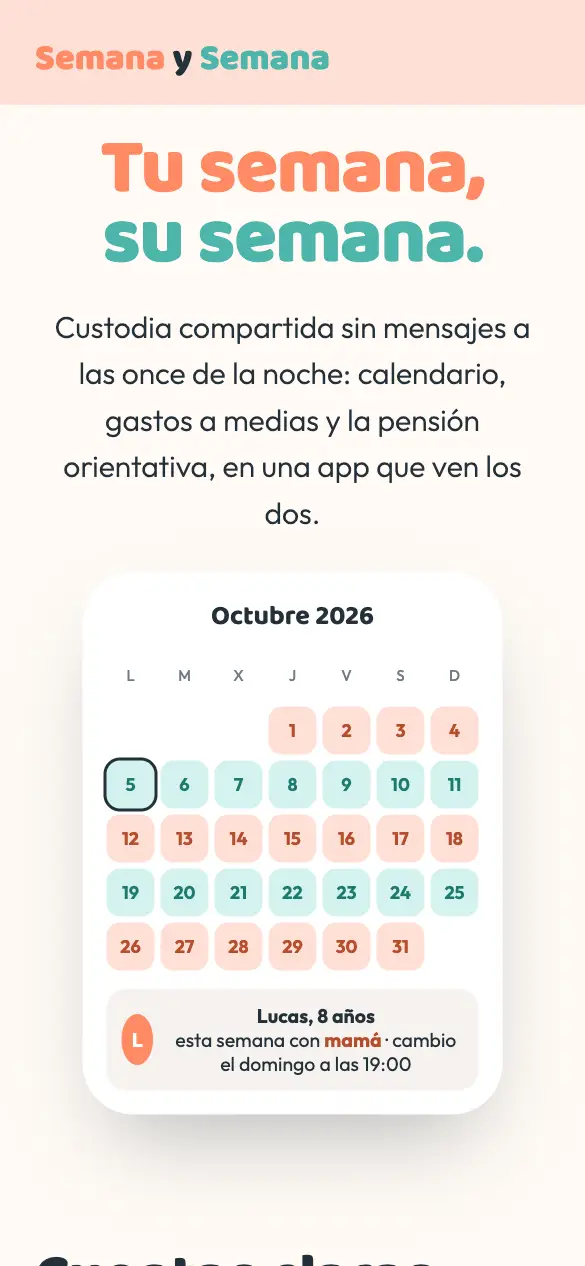 Semana y Semana — versión móvil