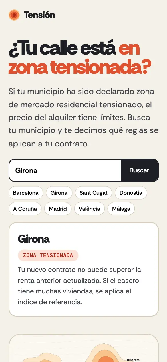 Tensión — versión móvil