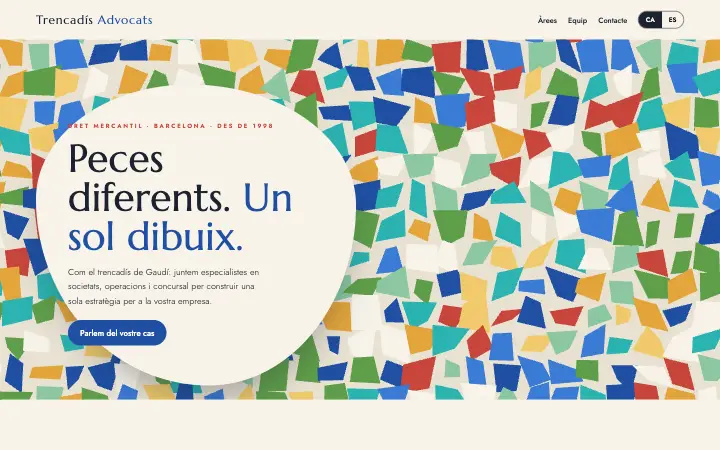 Trencadís Advocats — concepto de diseño