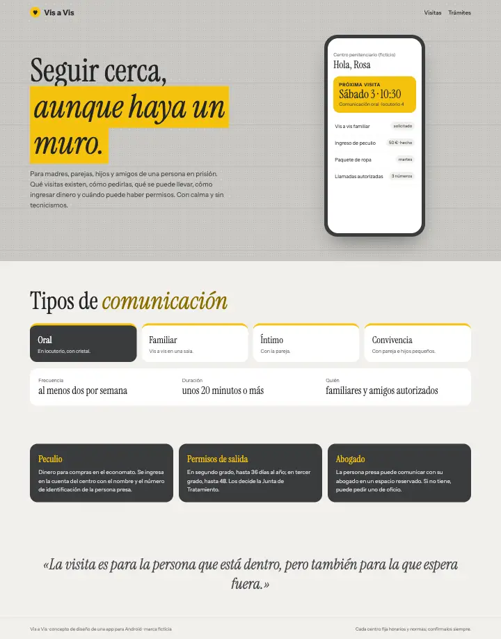 Vis a Vis — página completa