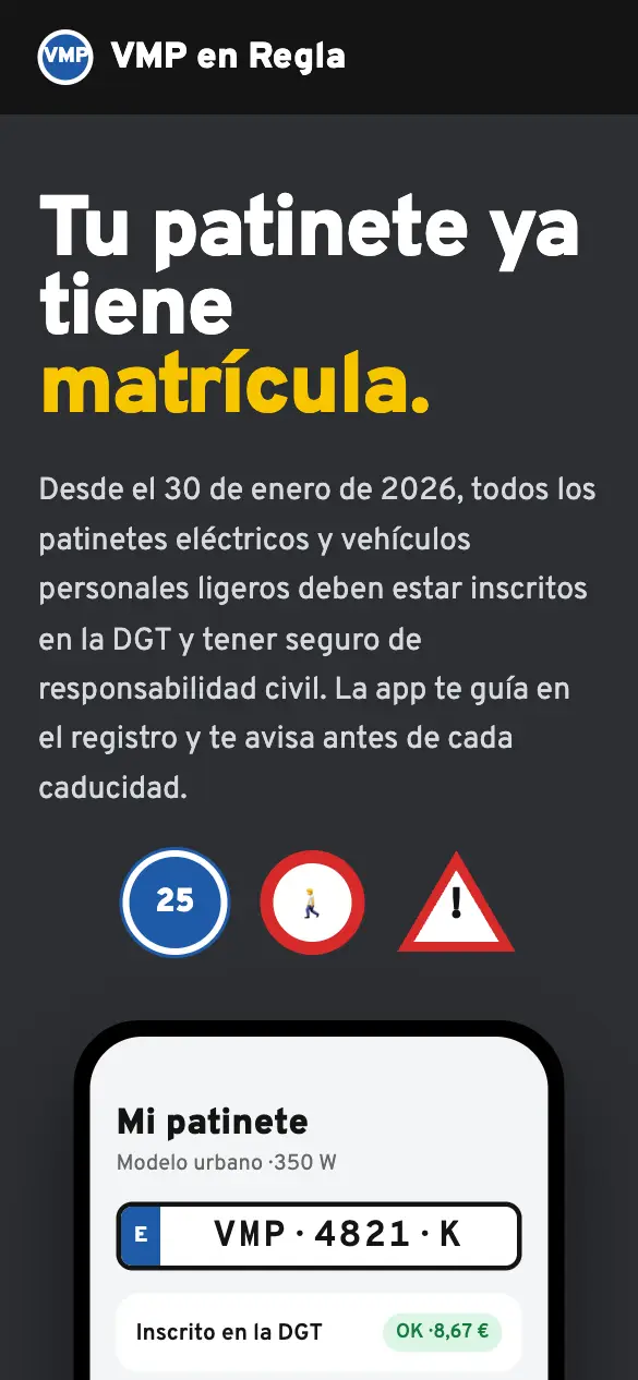 VMP en Regla — versión móvil